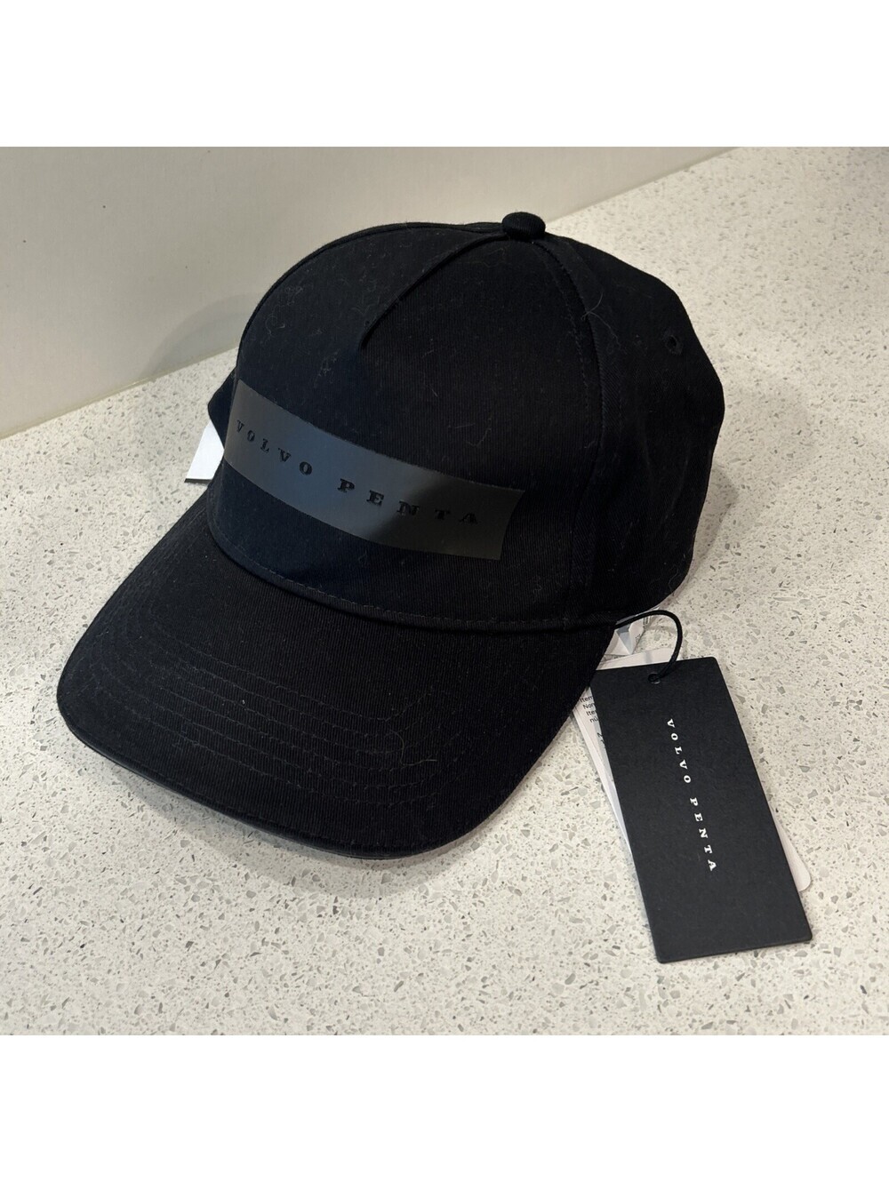 Volvo Penta Black On Black Logo Adjustable Organic Cotton Baseball Hat Cap